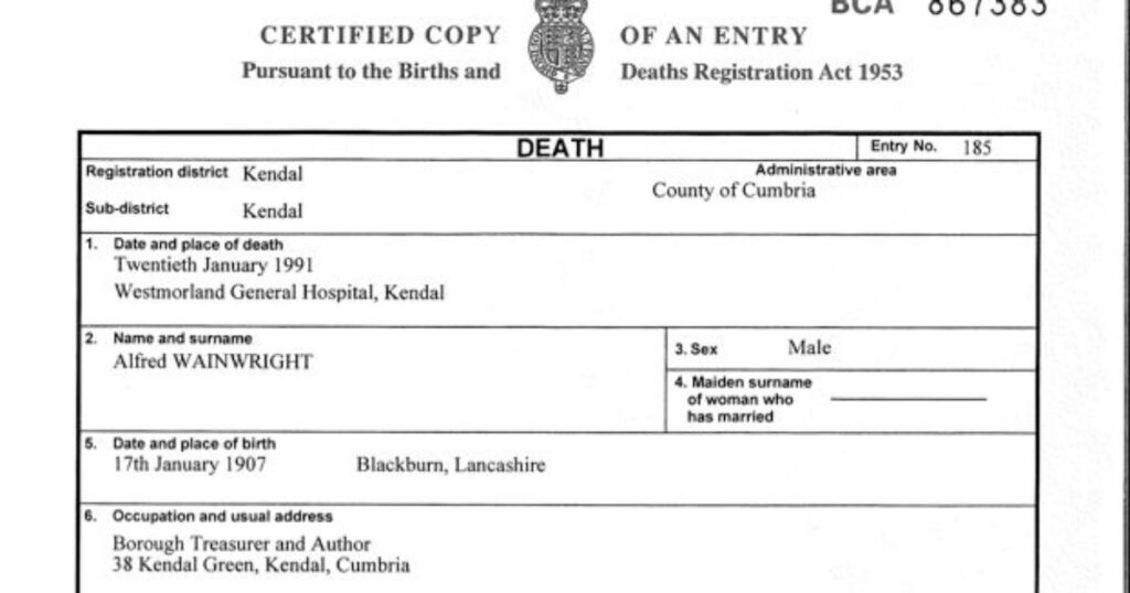 Apostille death certificate UK
