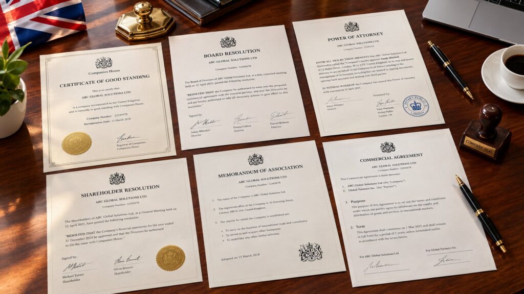 company documents apostille UK