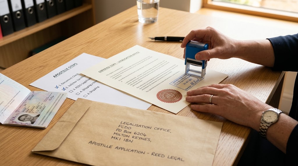 documents prepared for FCDO apostille