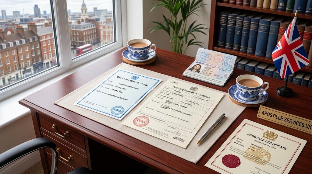 UK birth certificate apostille