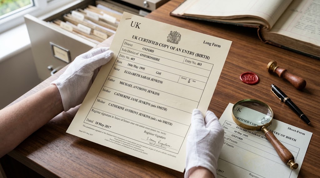 Short form vs long form birth certificate