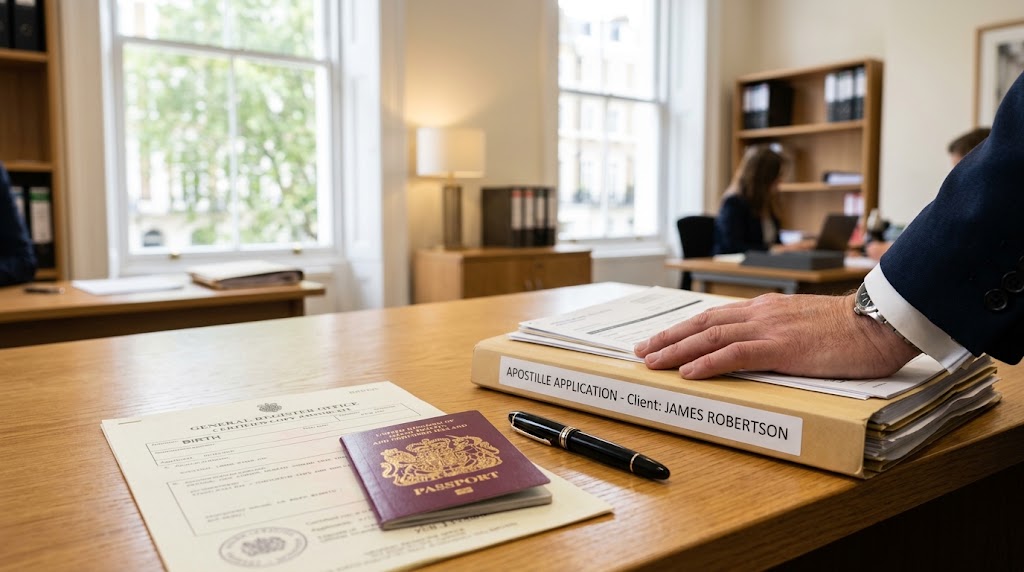 solicitor certification before apostille